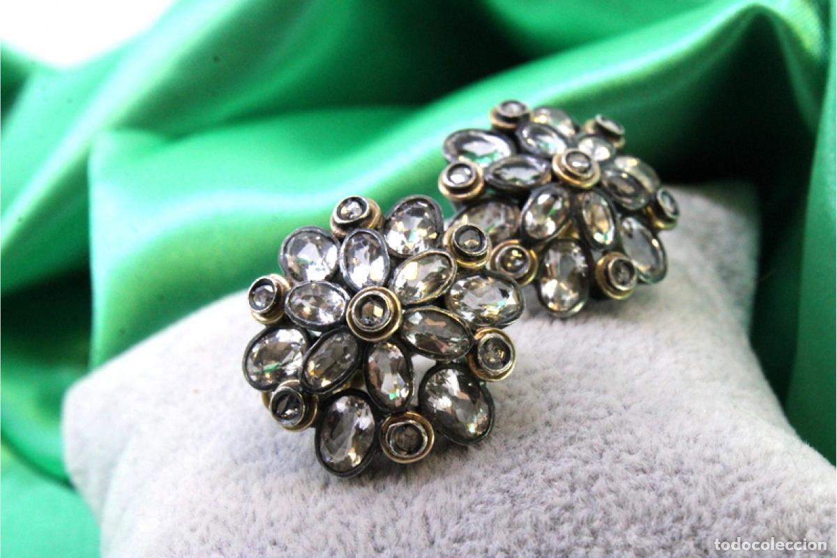 Joyeria: Pendientes en oro de 19,2K y plata con diamantes. - Foto 10