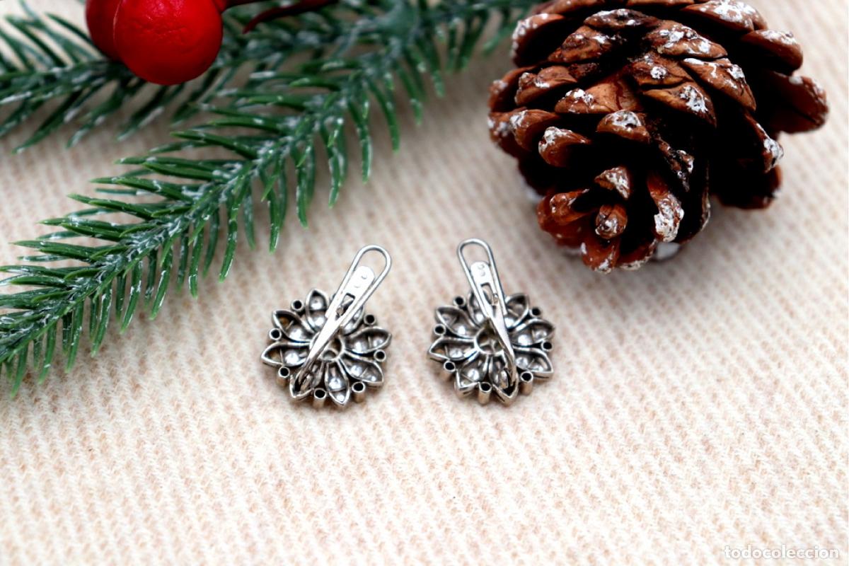 Joyeria: Pendientes en oro blanco de 19,2K con diamantes y perlas. - Foto 6