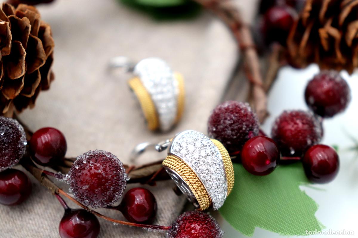 Joyeria: Pendientes de oro de 18 quilates con diamantes - Foto 4