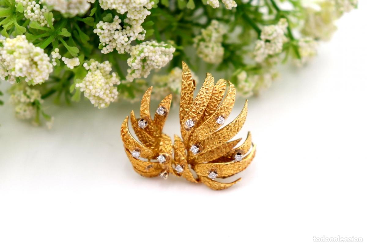 Joyeria: Broche de oro de 18 quilates con diamantes - Foto 2