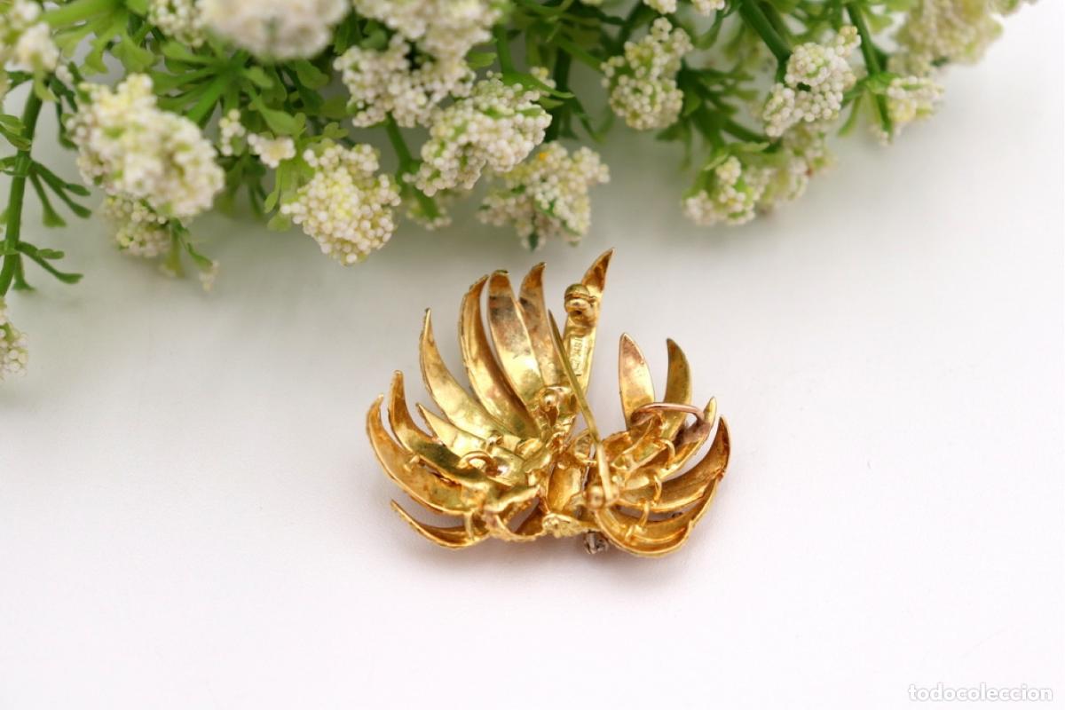 Joyeria: Broche de oro de 18 quilates con diamantes - Foto 3