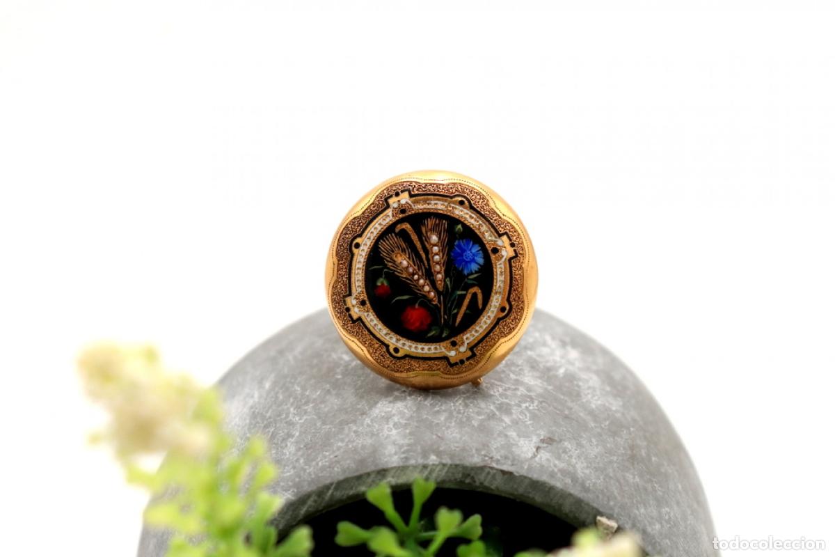 Joyeria: Broche de oro de 18 quilates con perlas - Foto 4