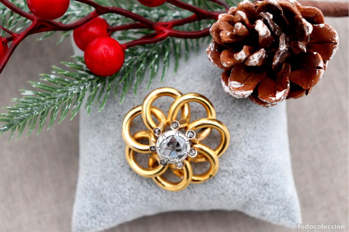 Joyeria: Broche de oro de 19,2 quilates con diamantes - Foto 4