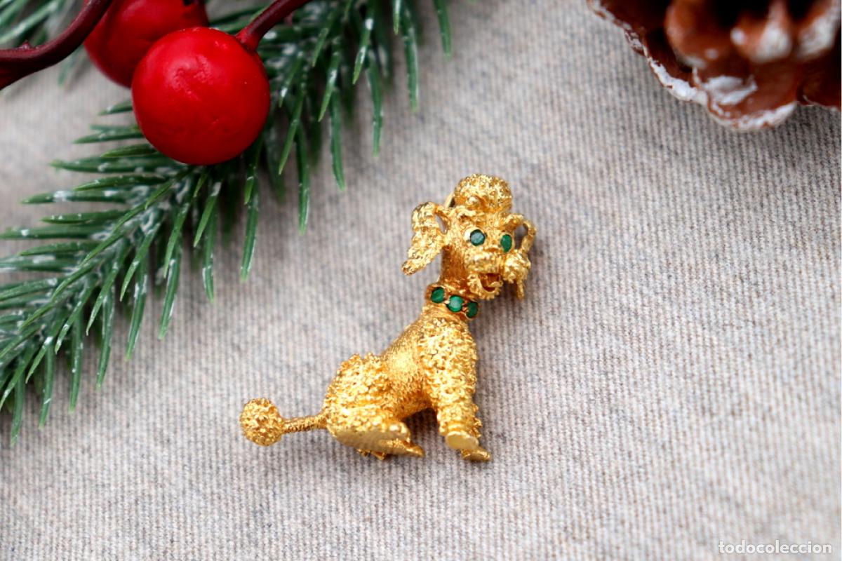 Joyeria: Broche de oro de 19,2 quilates con diamantes - Perro - Foto 3
