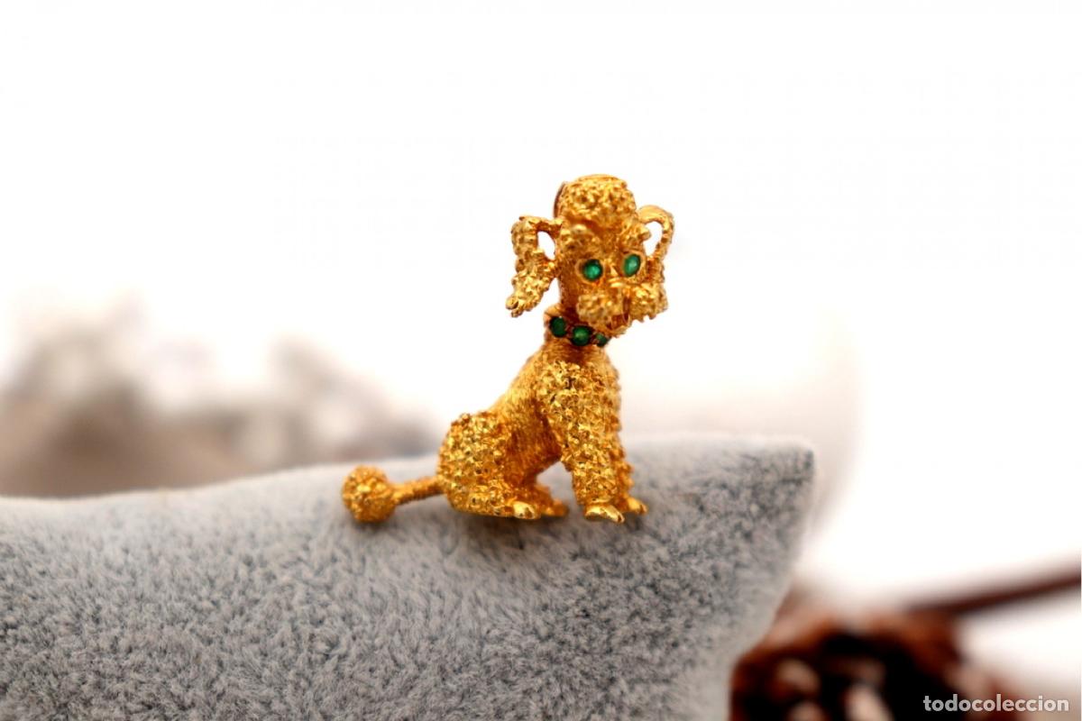 Joyeria: Broche de oro de 19,2 quilates con diamantes - Perro - Foto 5