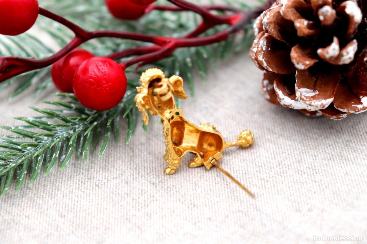 Joyeria: Broche de oro de 19,2 quilates con diamantes - Perro - Foto 6