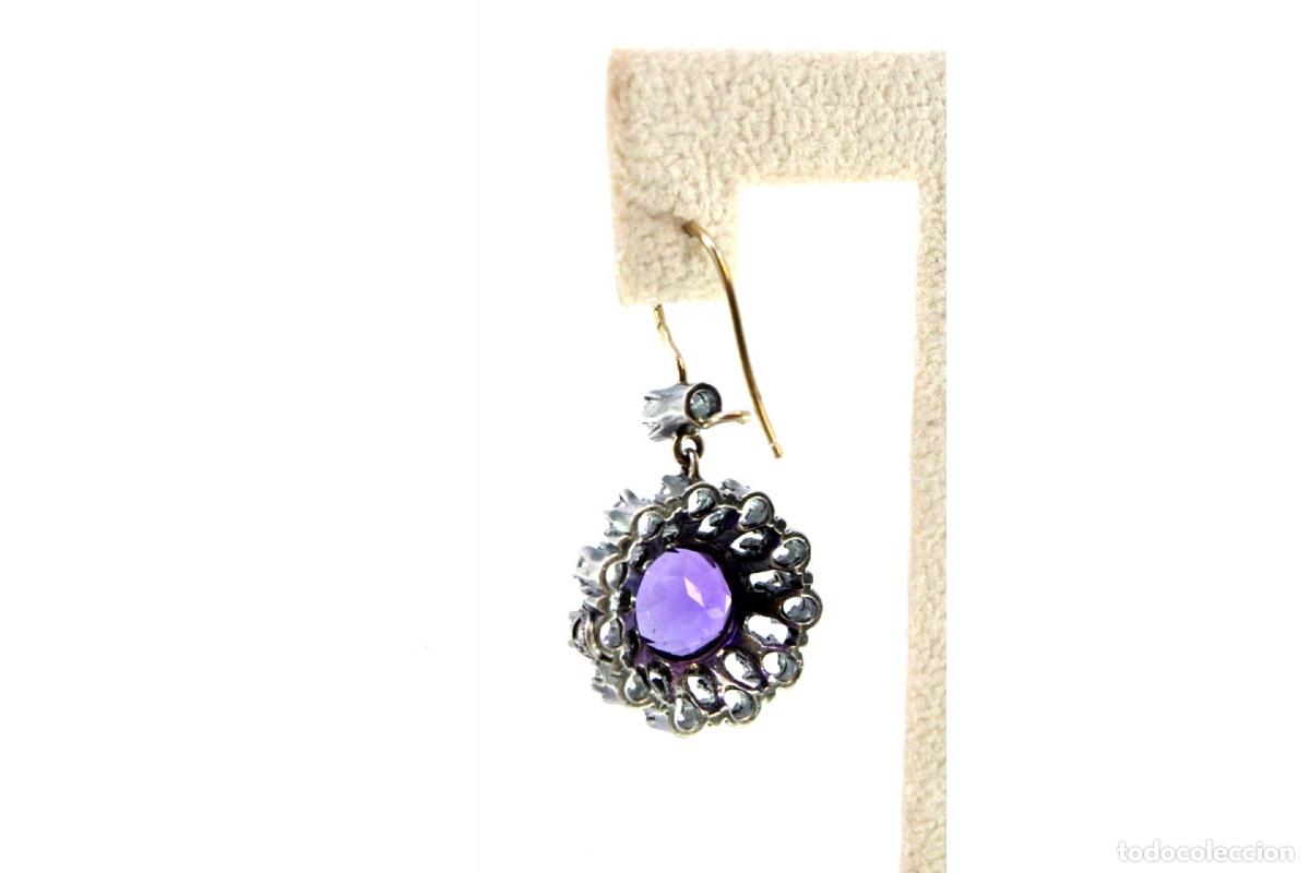 Joyeria: Pendientes de oro de 19,2 quilates con diamantes - Foto 3