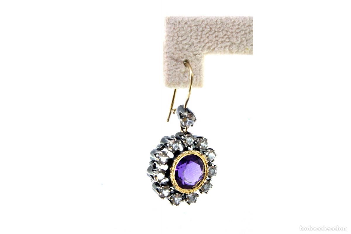 Joyeria: Pendientes de oro de 19,2 quilates con diamantes - Foto 5