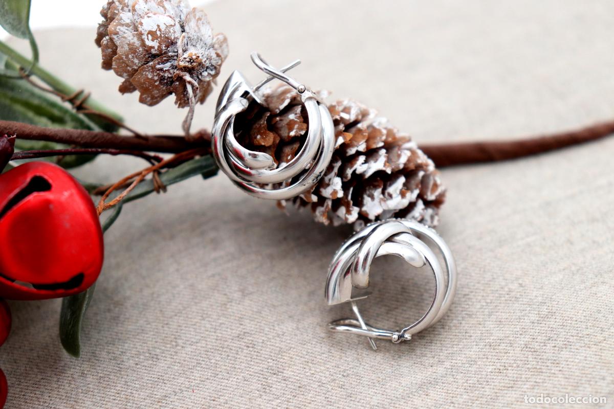 Joyeria: Pendientes de oro de 19,2 quilates con diamantes - Foto 2