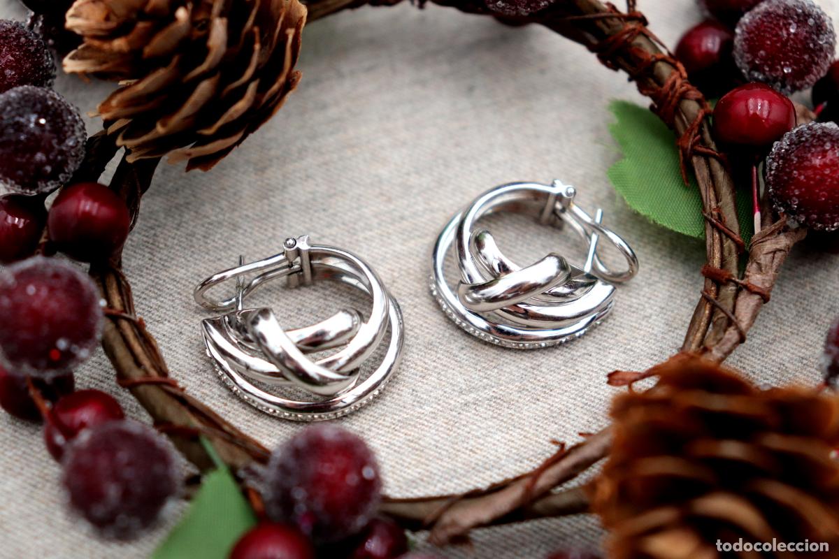 Joyeria: Pendientes de oro de 19,2 quilates con diamantes - Foto 1
