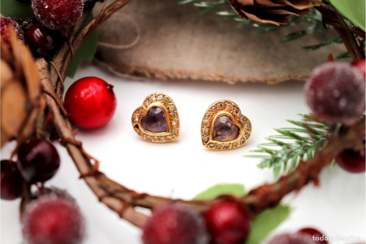 Joyeria: Pendientes de oro de 19,2 quilates con diamantes - Foto 1