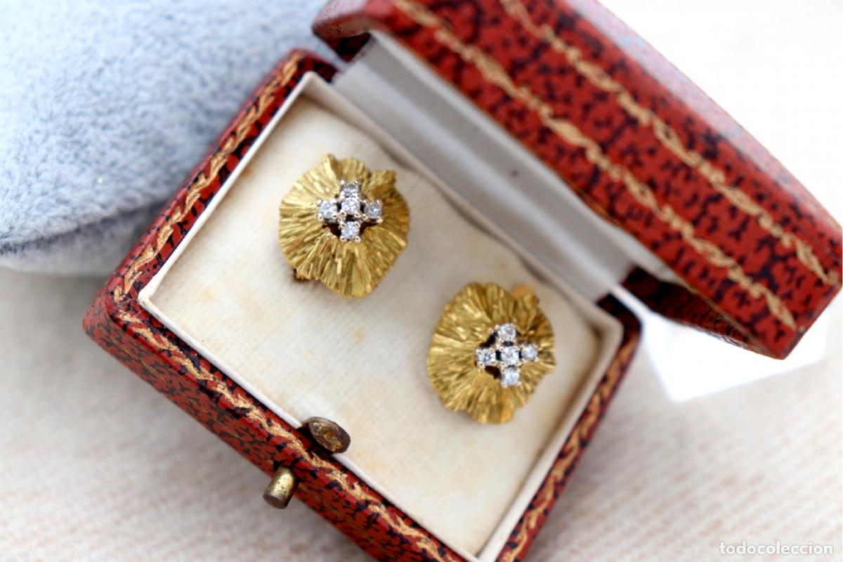 Joyeria: Pendientes de oro de 19,2 quilates con diamantes - Foto 6