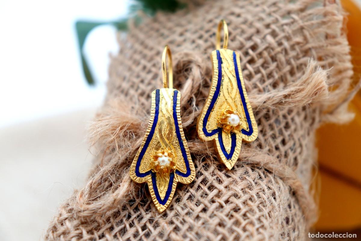Joaillerie: Pendientes de oro de 19,2 quilates con perlas