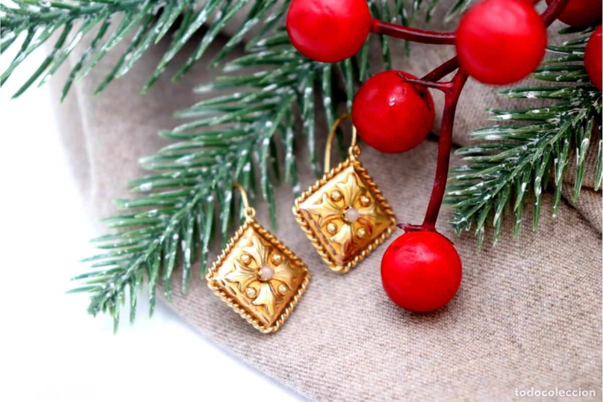 Joaillerie: Pendientes de oro de 19,2 quilates con perlas