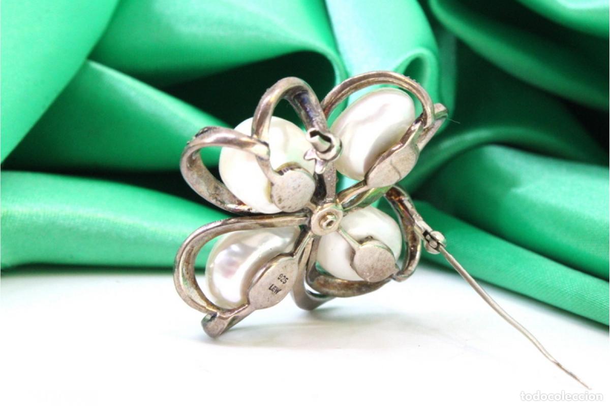 Joyeria: Broche de plata con perlas - Foto 6