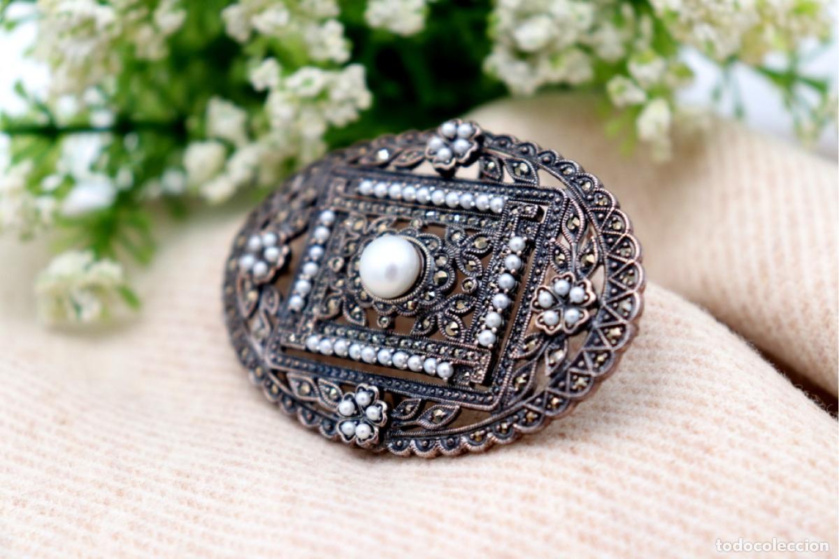 Joyeria: Broche de plata con perlas - Foto 4