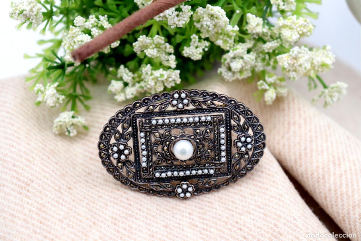 Joyeria: Broche de plata con perlas - Foto 5
