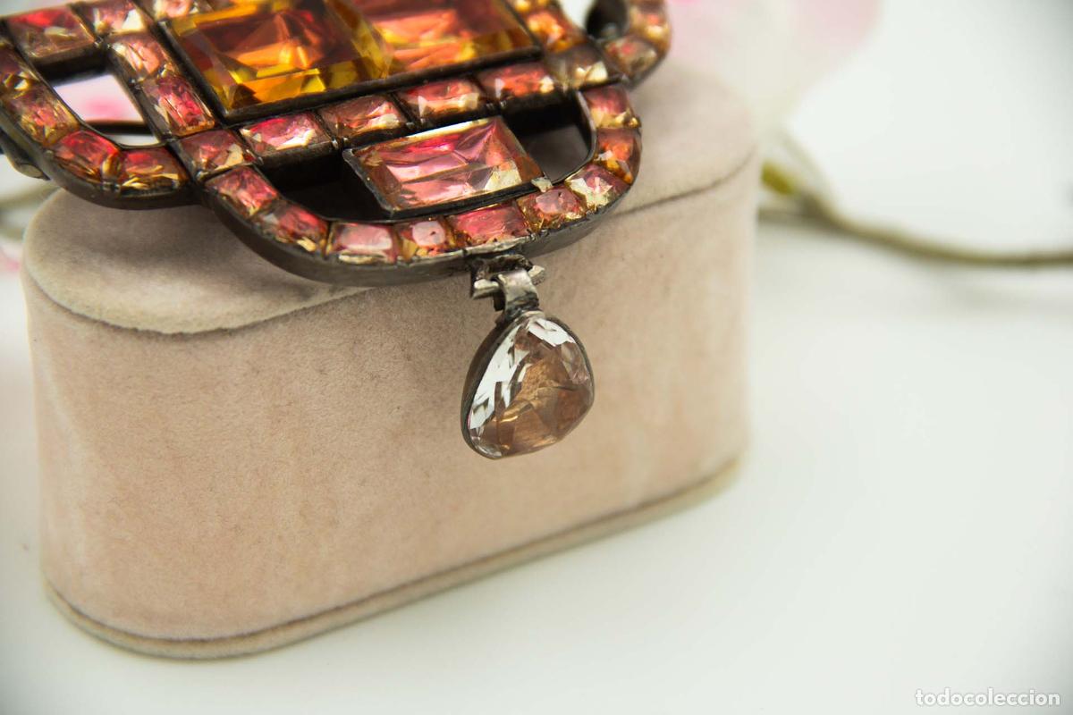 Joyeria: Broche de plata con piedras de topacio. - Foto 3