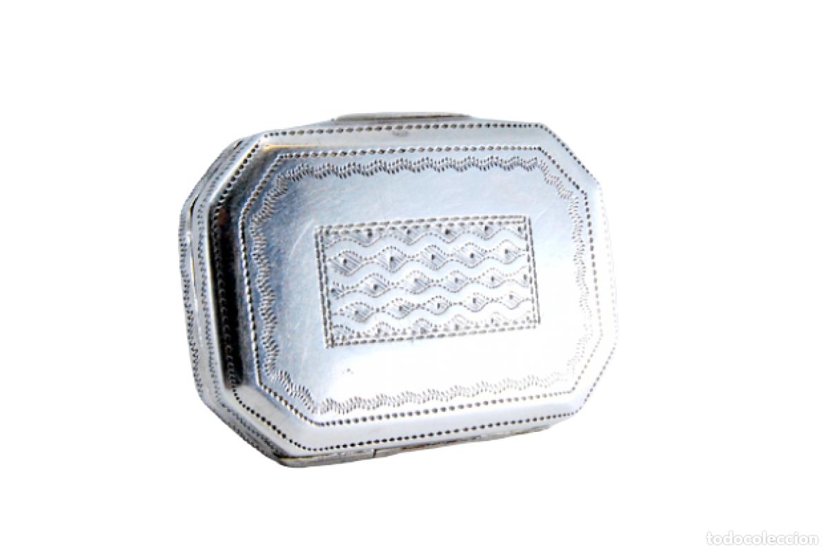 Joaillerie: Caja de vinagreta de oro y plata, del reinado de Jorge III.