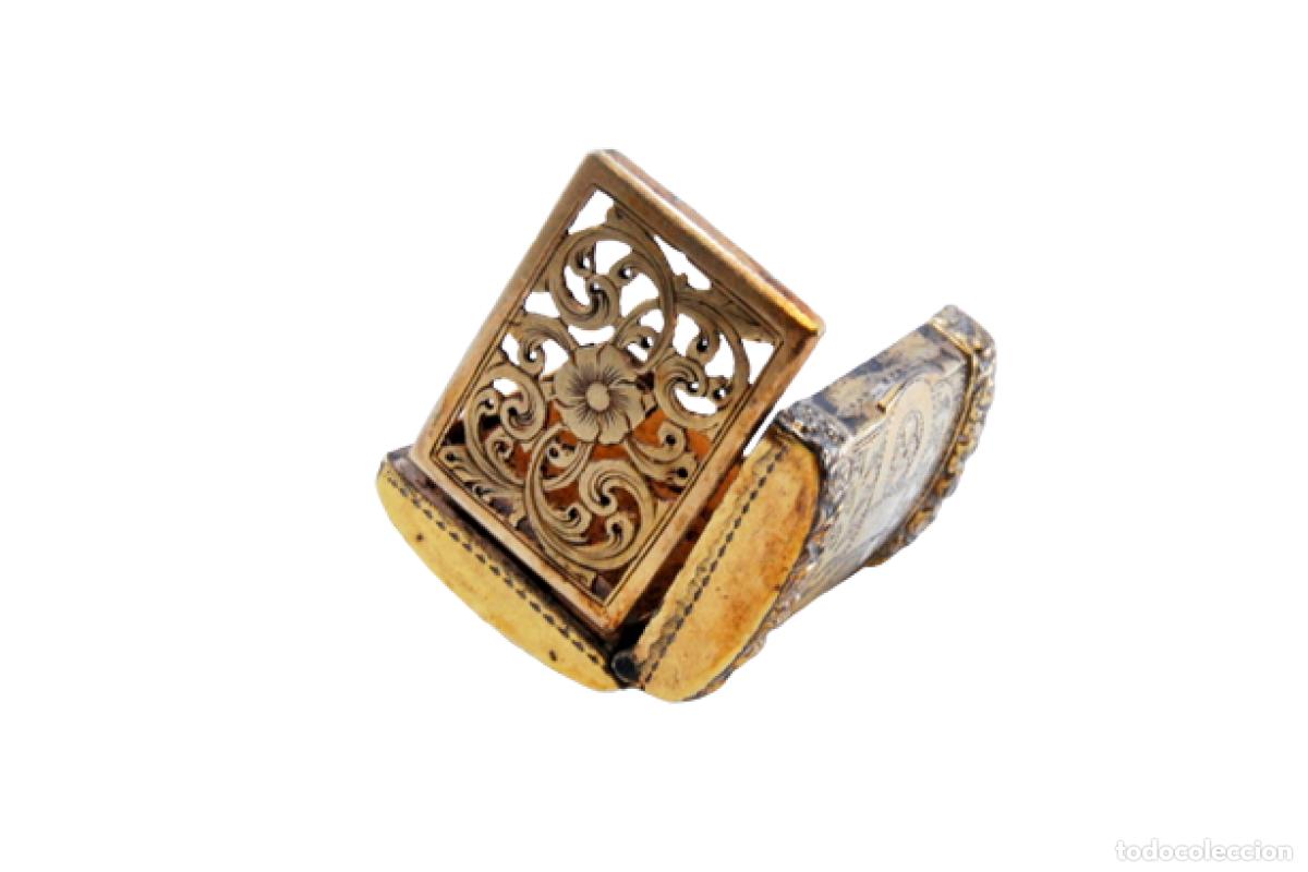 Joaillerie: Caja de vinagreta de oro y plata, del reinado de Jorge III.