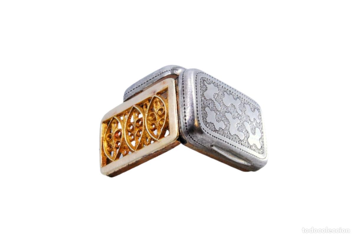 Schmuck: Caja de vinagreta de oro y plata, del reinado de Jorge III.