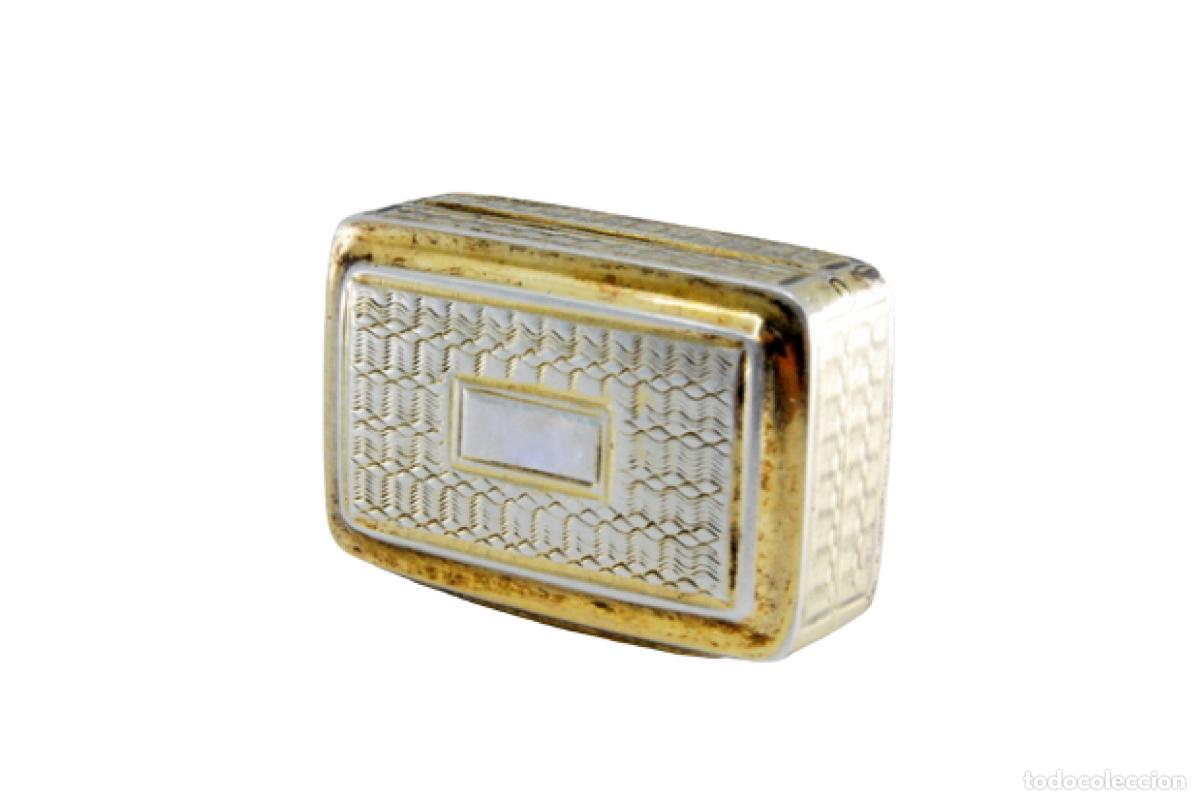 Schmuck: Caja de vinagreta de oro y plata, del reinado de Jorge IV.
