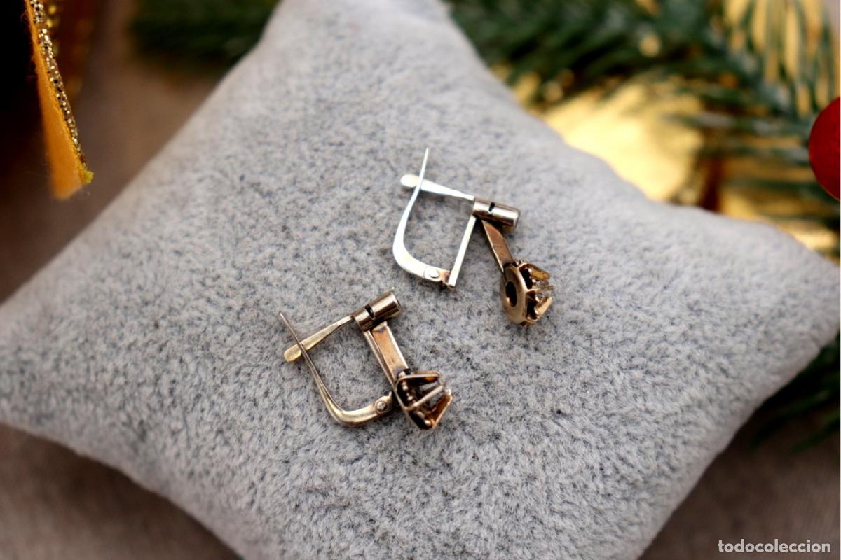 Joyeria: Pendientes en oro blanco de 19,2K con diamantes. - Foto 6