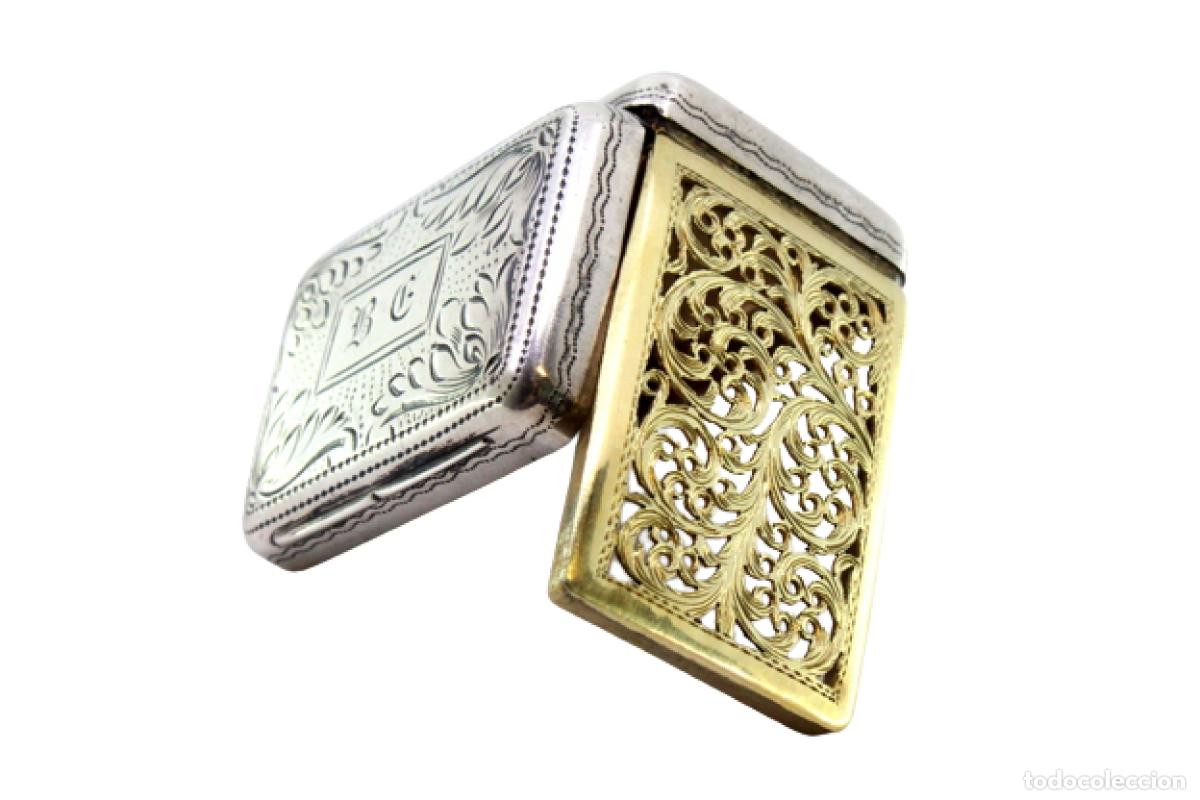 Joalheria: Caja de vinagreta de oro y plata, del reinado de Jorge IV.