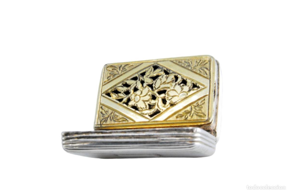 Schmuck: Caja de vinagreta de oro y plata, del reinado de Jorge IV.