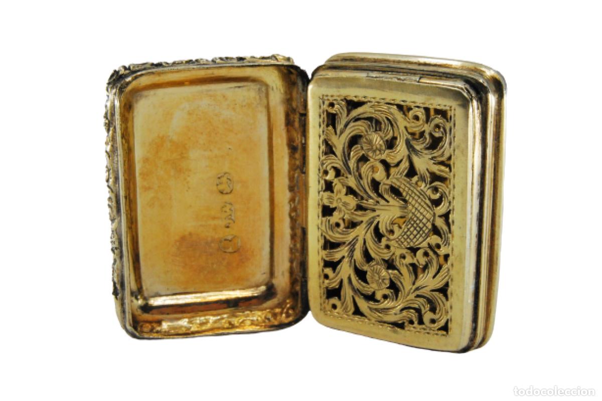 Schmuck: Caja de vinagreta de oro y plata, del reinado de Jorge IV.