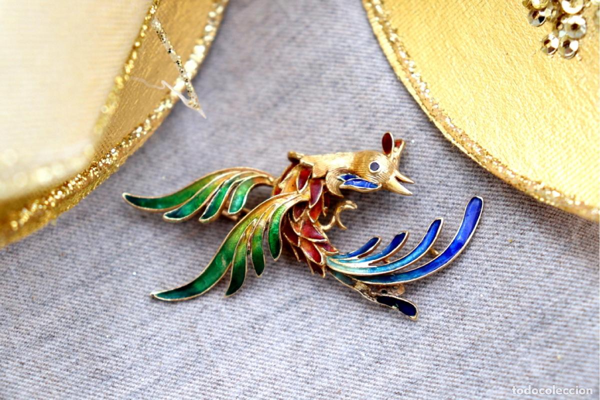 Joyeria: Broche de oro de 18 quilates - Ave - Foto 6