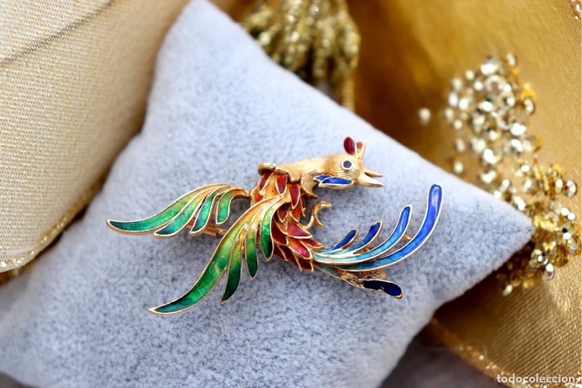 Joyeria: Broche de oro de 18 quilates - Ave - Foto 7