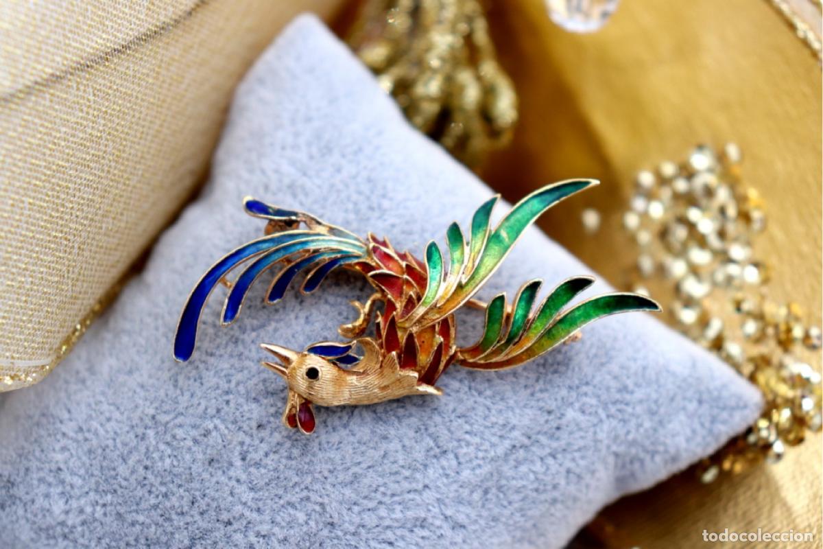 Joyeria: Broche de oro de 18 quilates - Ave - Foto 1