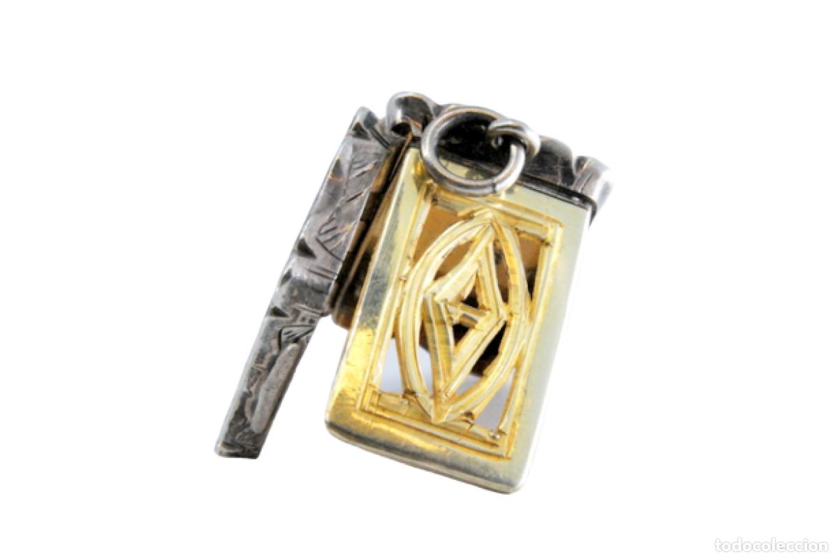 Schmuck: Caja de vinagreta de oro y plata de la &eacute;poca victoriana.