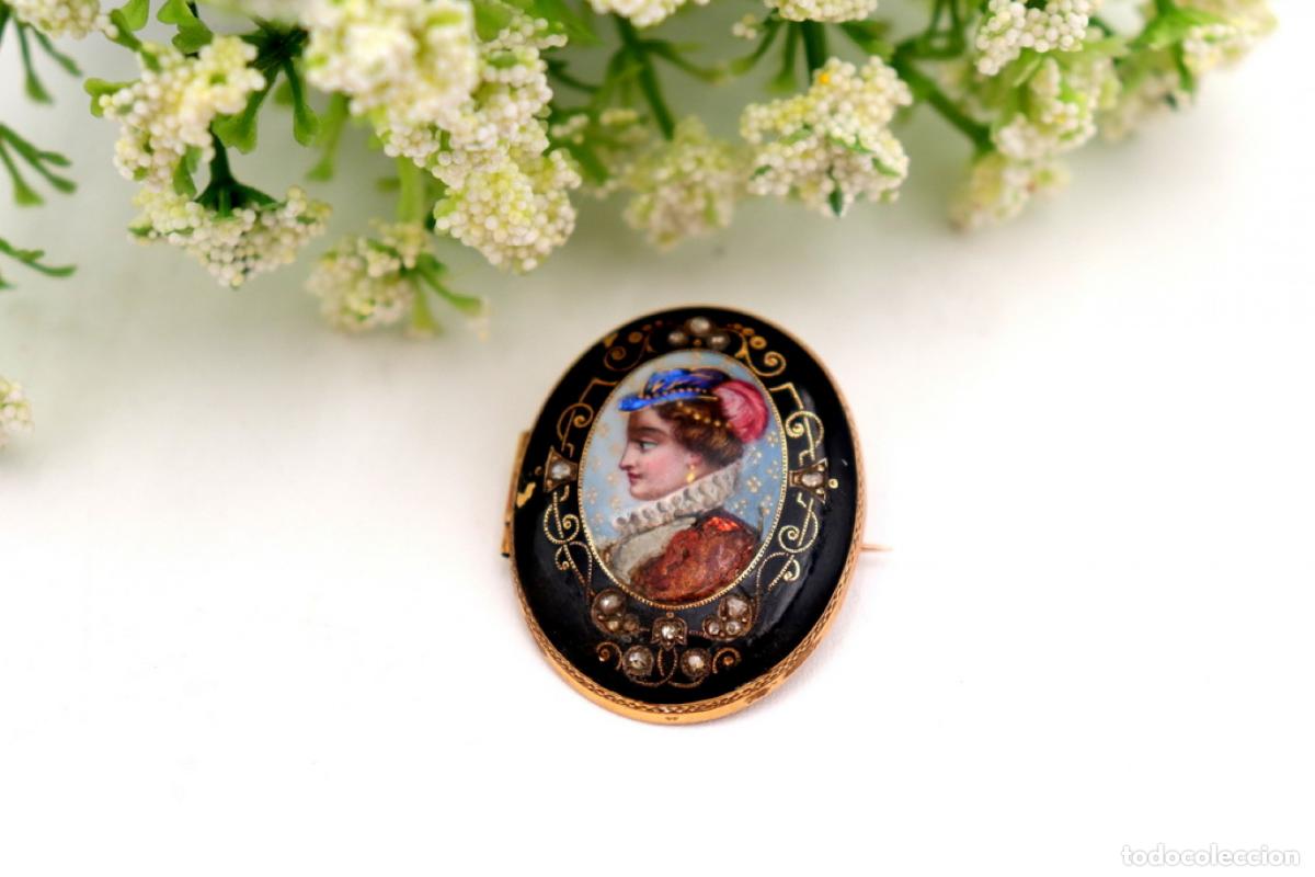 Joyeria: Broche de oro de 17 quilates con diamantes - Foto 3