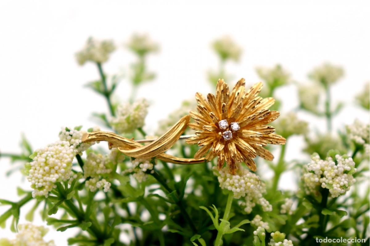 Joyeria: Broche de oro de 18 quilates con diamantes - Foto 2