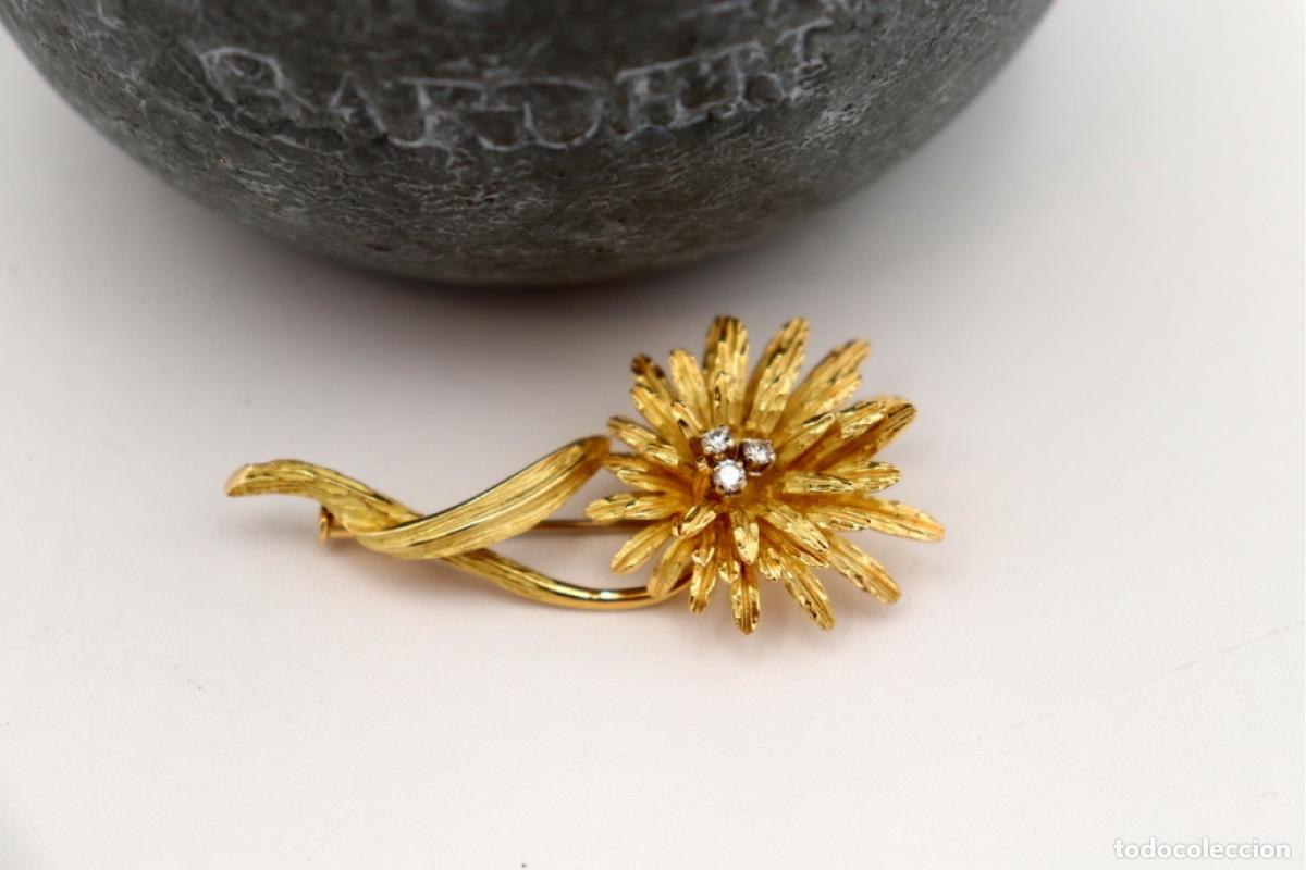 Joyeria: Broche de oro de 18 quilates con diamantes - Foto 4
