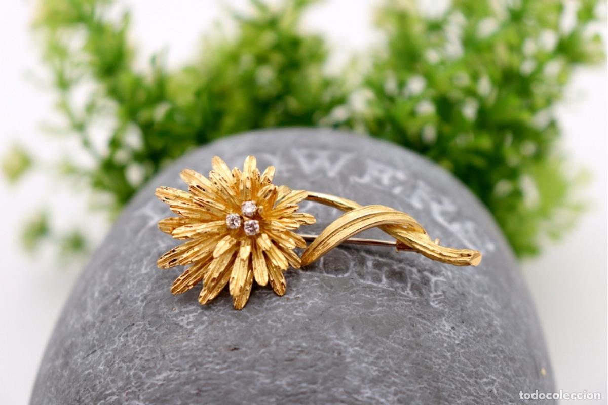 Joyeria: Broche de oro de 18 quilates con diamantes - Foto 5