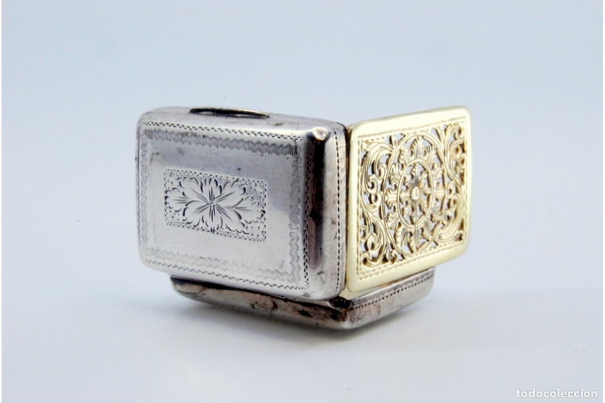Joyeria: Caja de vinagreta de plata del reinado de Jorge V. - Foto 7