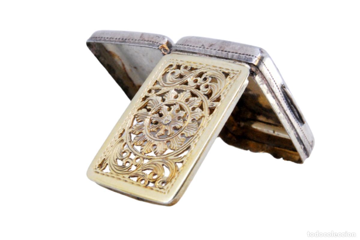 Joyeria: Caja de vinagreta de plata del reinado de Jorge V. - Foto 1