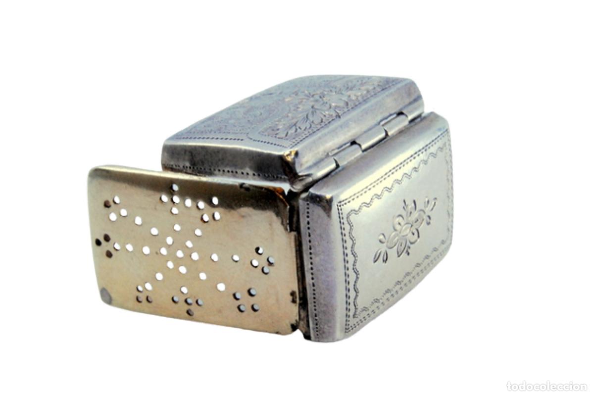 Schmuck: Caja de vinagreta de plata del reinado de Guillermo IV.