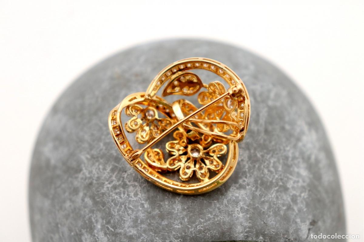 Joyeria: Broche de oro de 18 quilates con diamantes - Foto 2