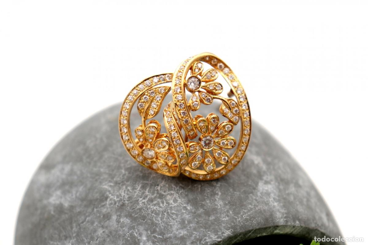 Joyeria: Broche de oro de 18 quilates con diamantes - Foto 4