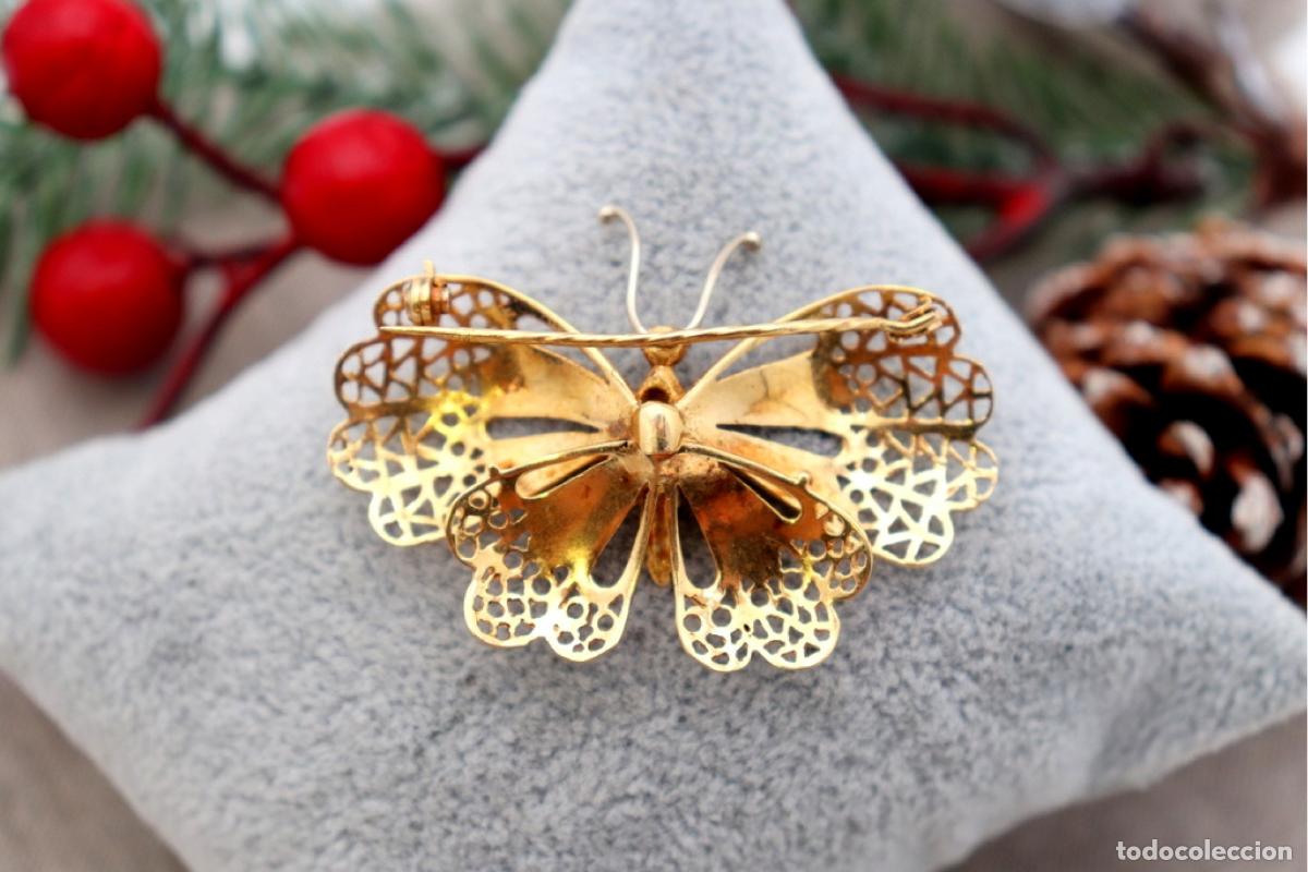 Joyeria: Broche de mariposa de oro de 18 quilates - Foto 2