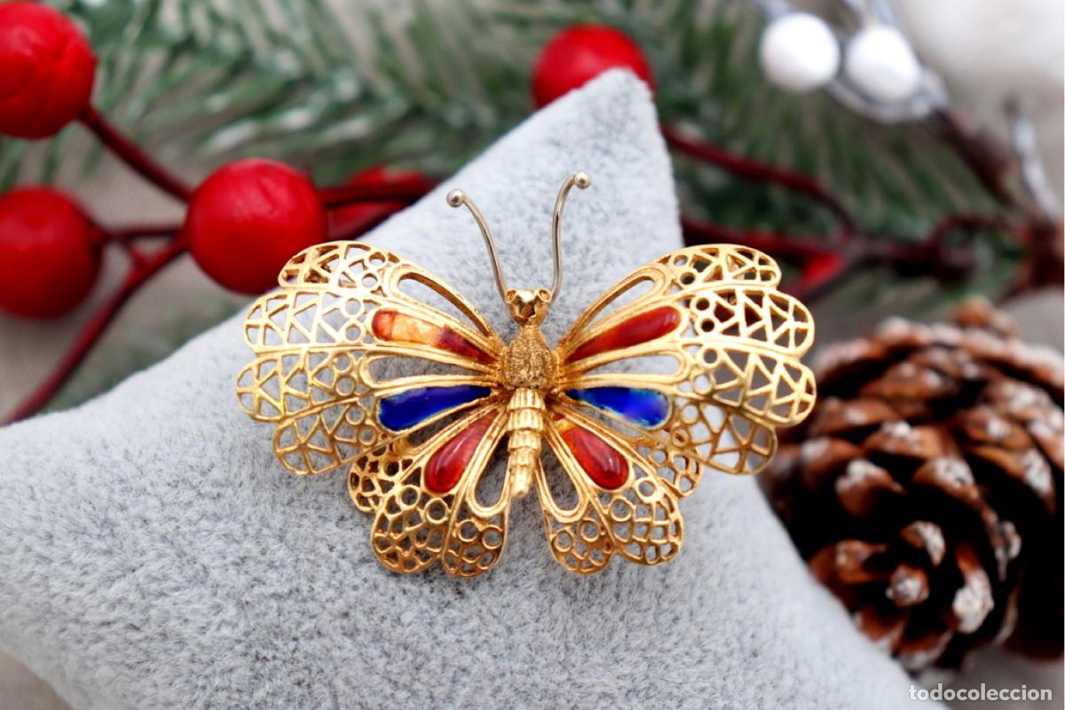 Joyeria: Broche de mariposa de oro de 18 quilates - Foto 4