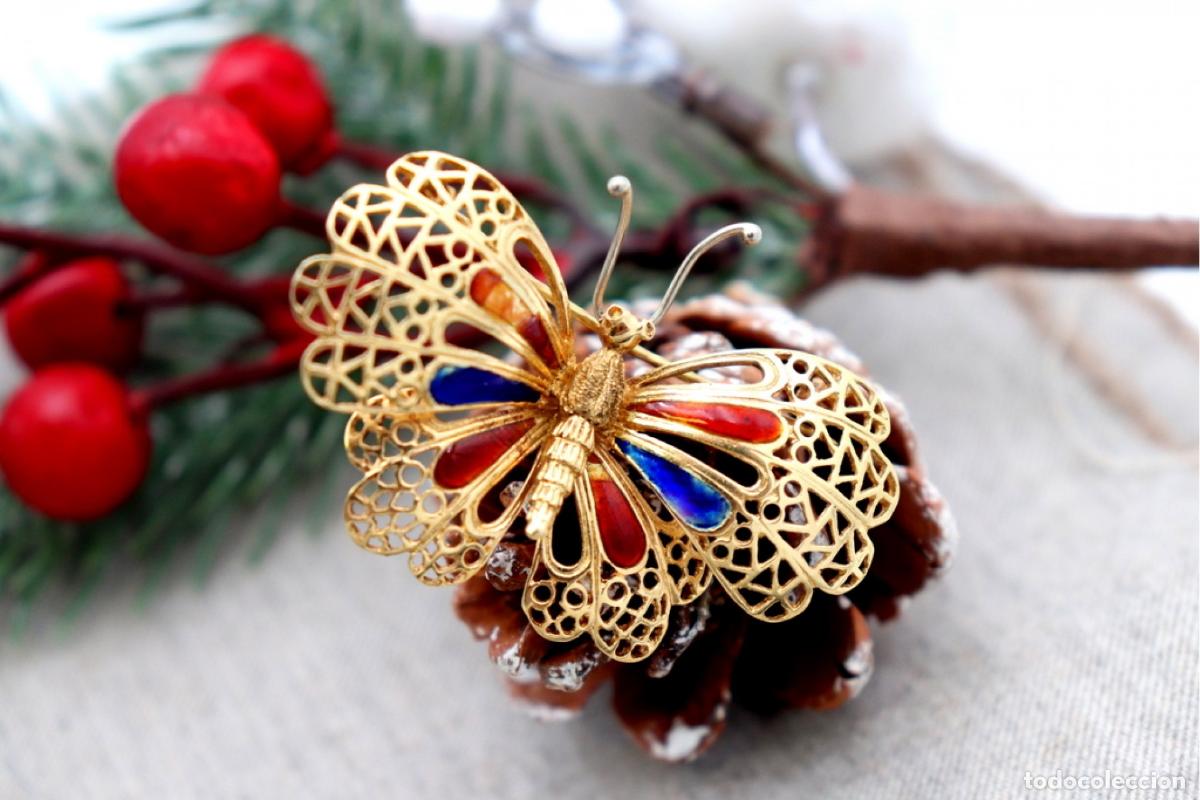 Joyeria: Broche de mariposa de oro de 18 quilates - Foto 1