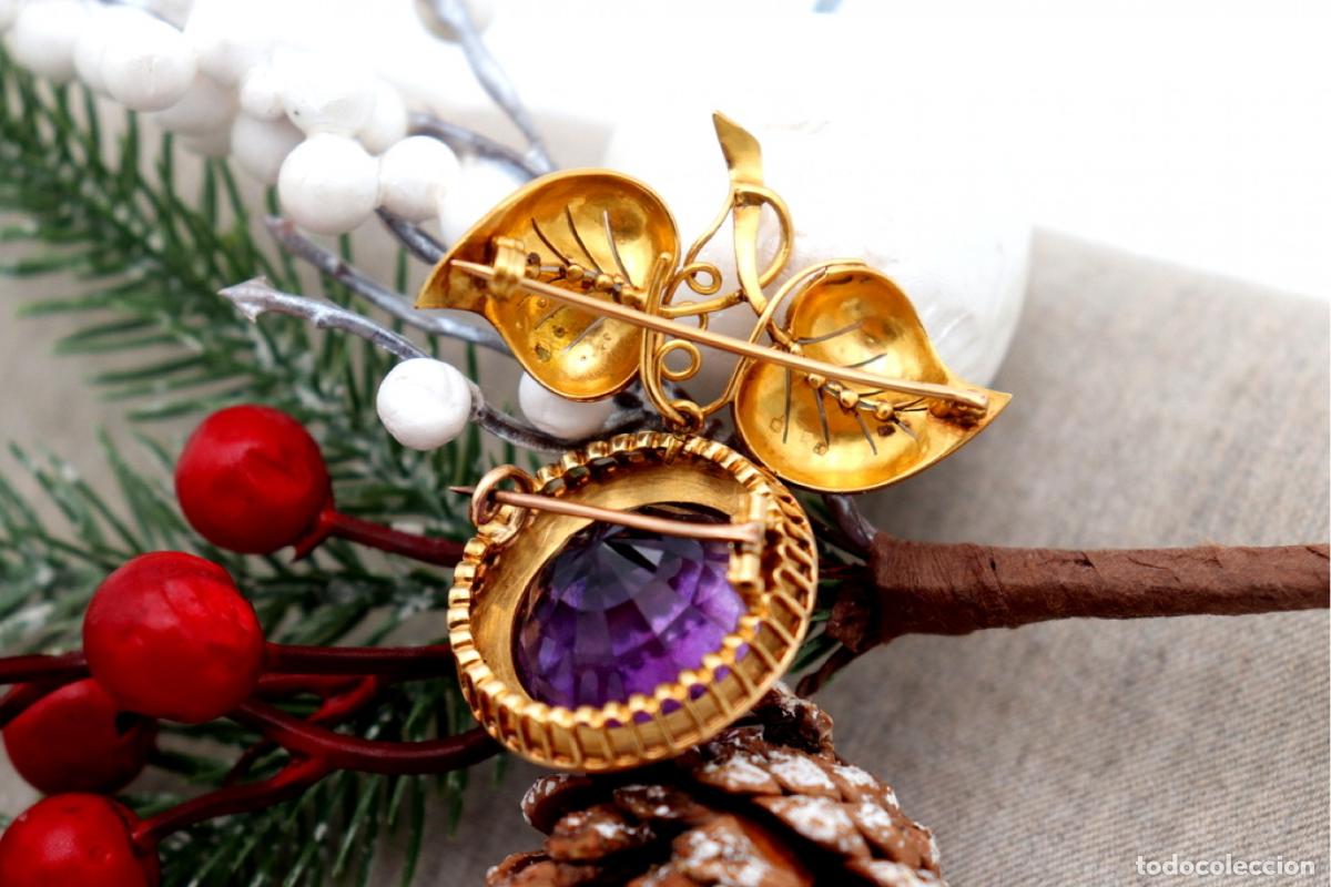 Joyeria: Broche de oro de 18 quilates con perlas - Foto 12