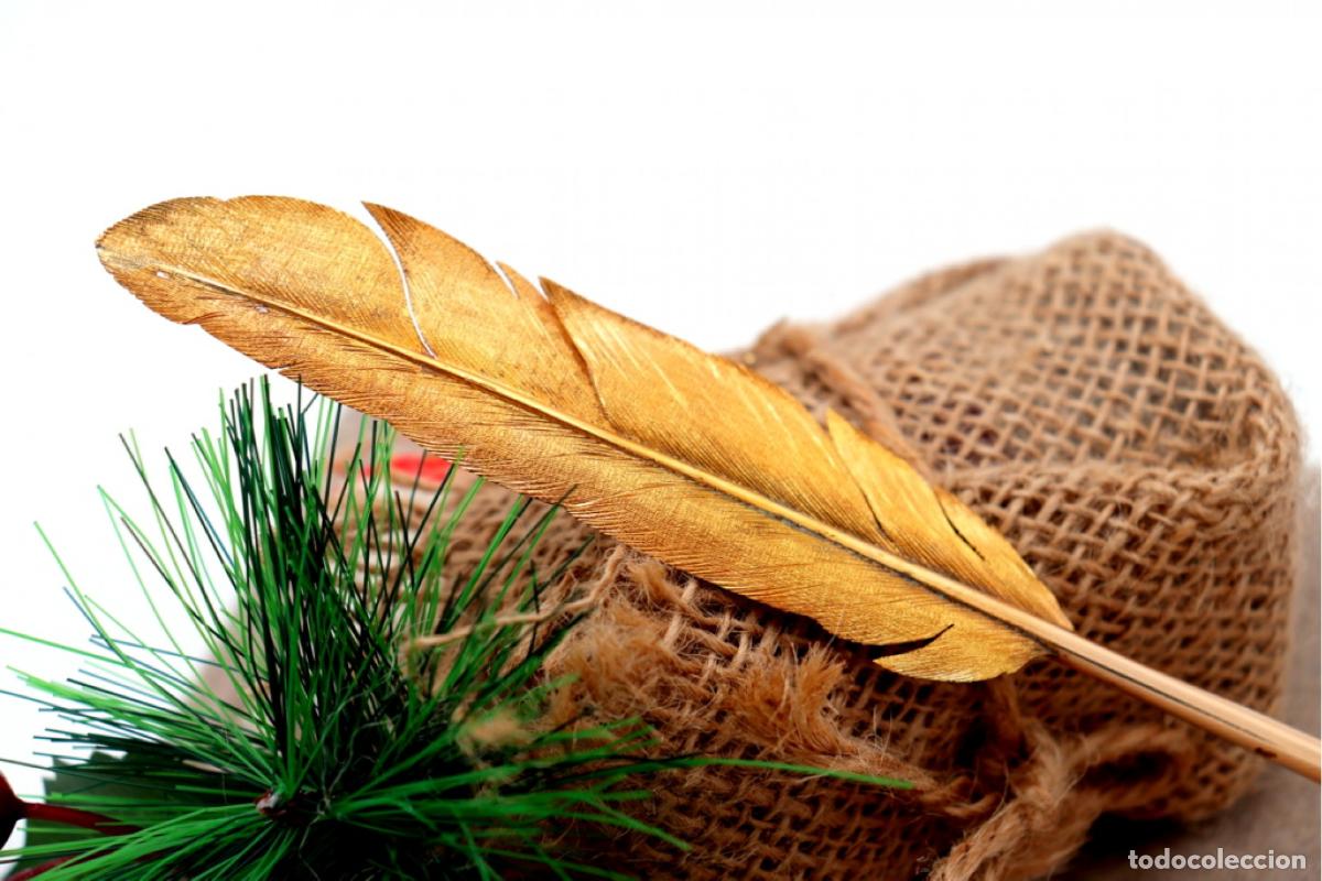 Joyeria: Bol&iacute;grafo de oro de 18 quilates, en forma de pluma. - Foto 4