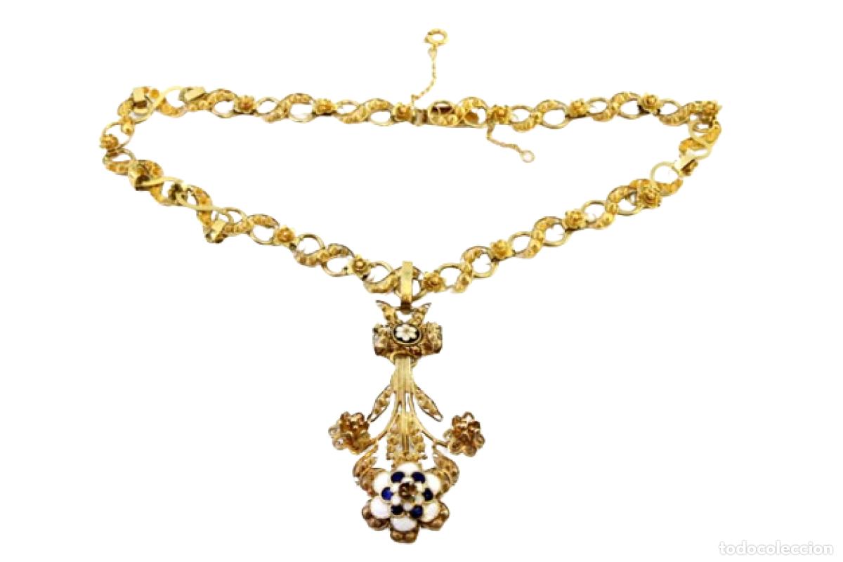 Jewelry: Collar de oro de 19,2 quilates