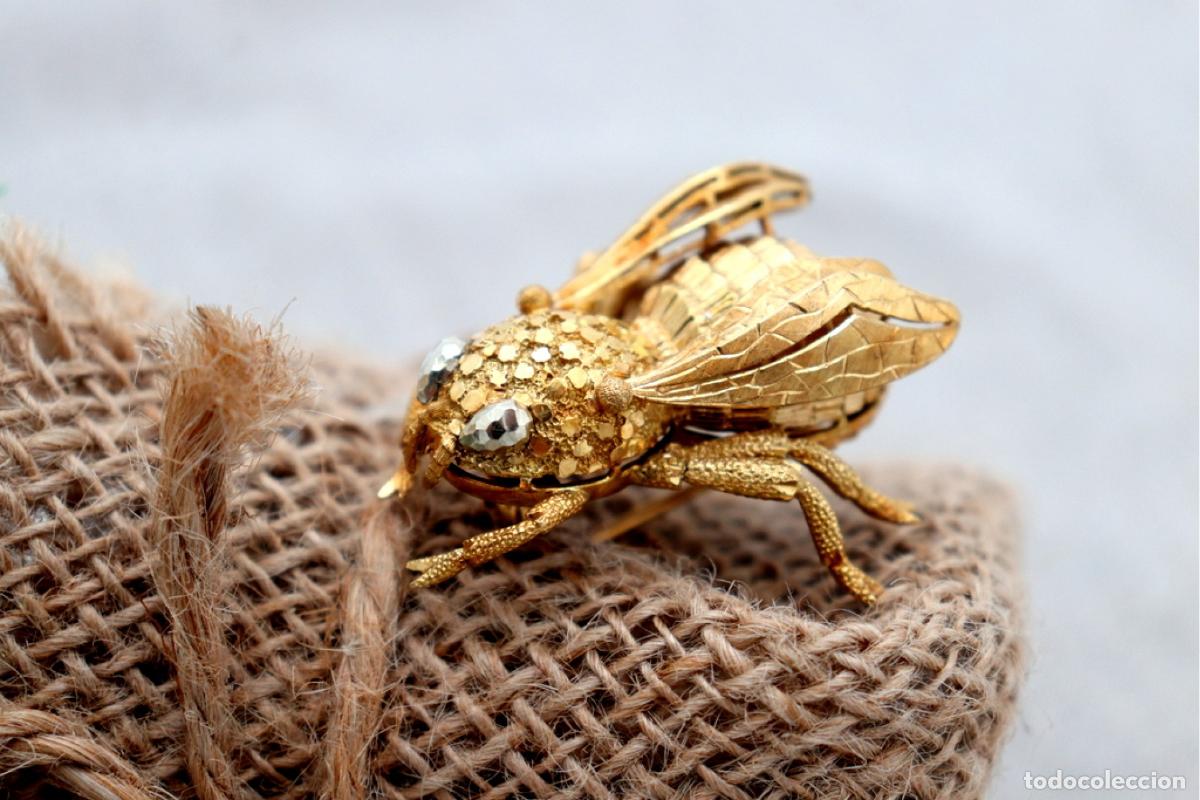 Joyeria: Broche de oro de 19,2 quilates - Abeja - Foto 6
